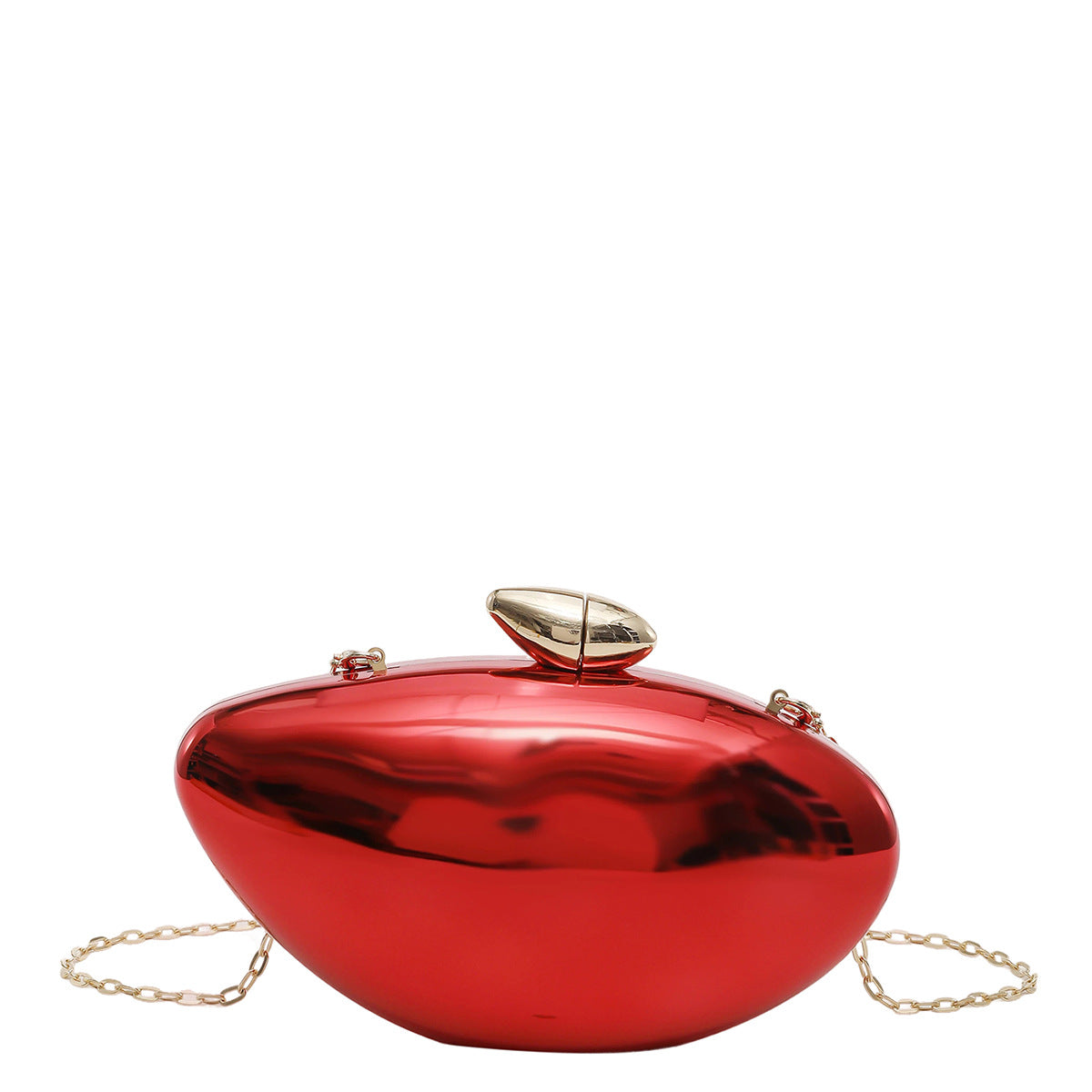 Women's French Style Goose Egg Box Clutch Personality Acrylic Gloss Dinner Bag