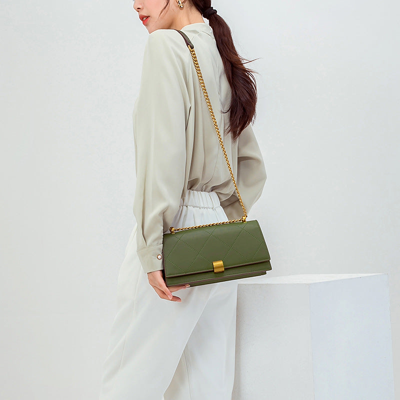 High-grade Underarm Korean Style Trendy Diamond Women's Messenger Bag