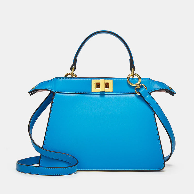 Women's Fashionable Simple Solid Color Kelly Elegant Lady Women's Handbag