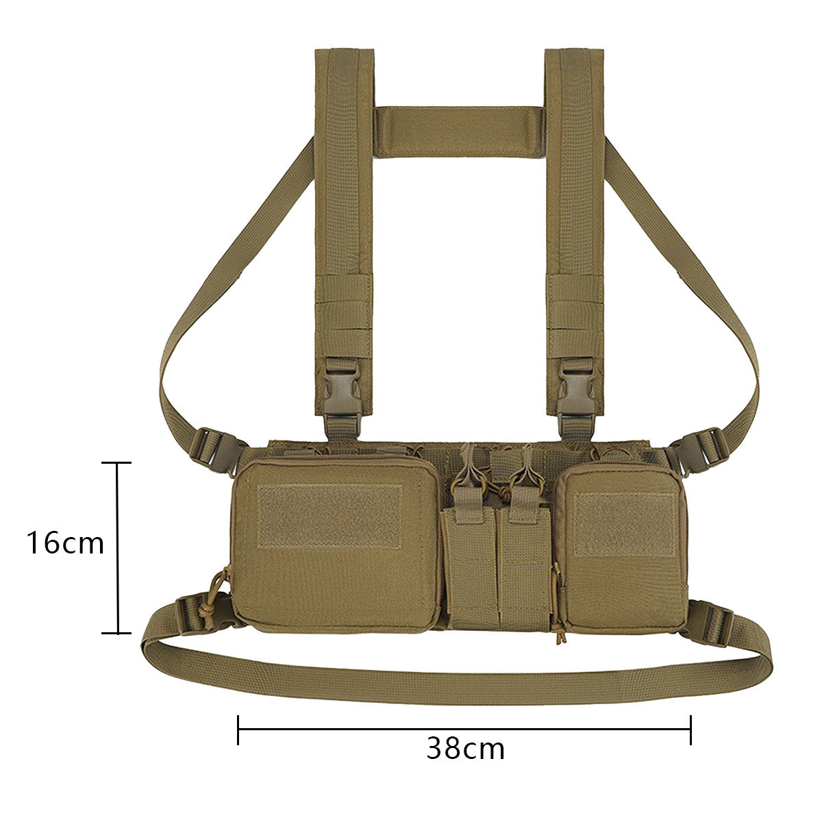 Fans Hanging Field Training Vest Multifunctional Strap Outdoor Camouflage, Military Fan Bag