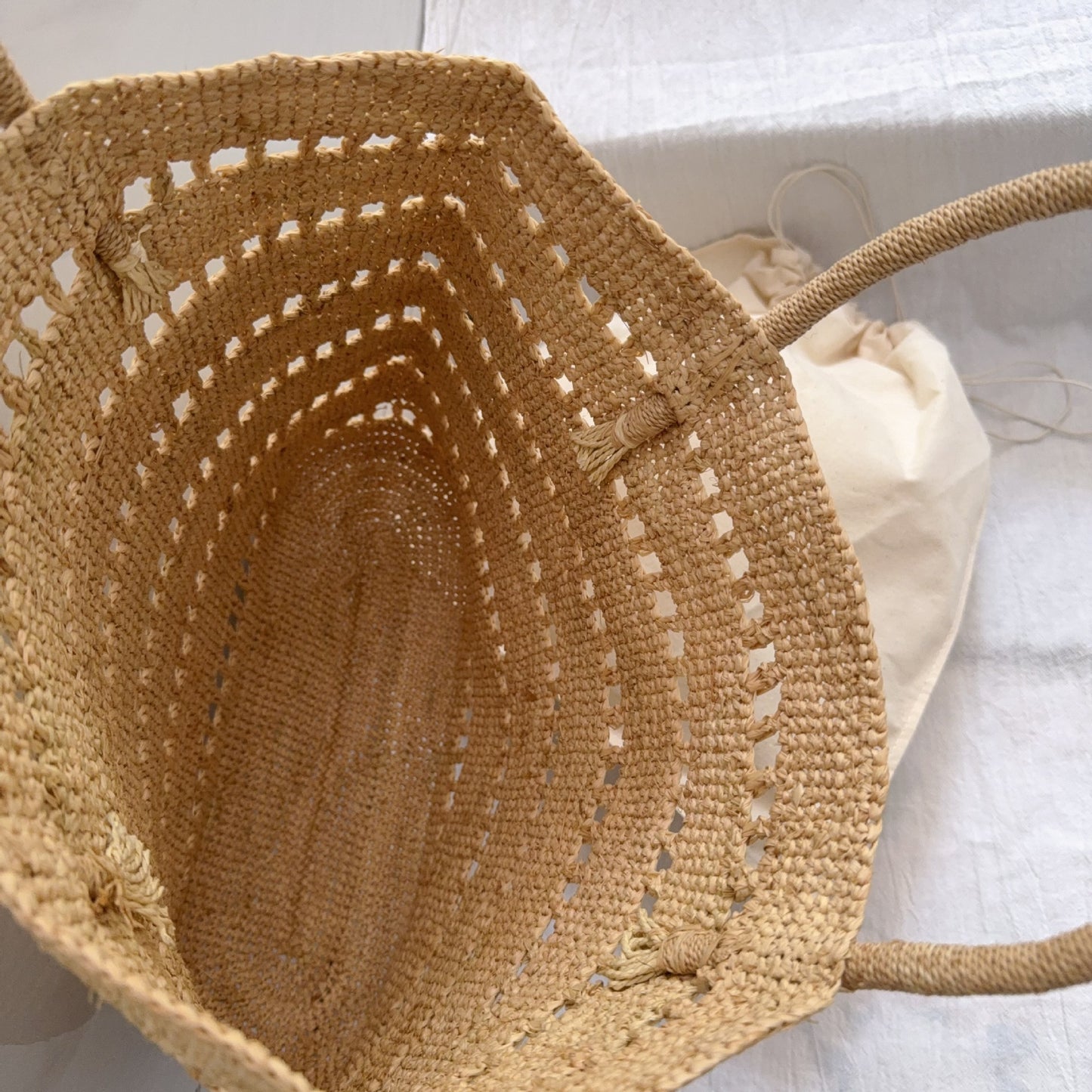 Raffia Hollow Straw Vacation Style Large Women's Handbag