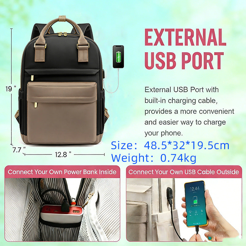 Fashion Female Commuter Computer Large Capacity Leisure Backpack