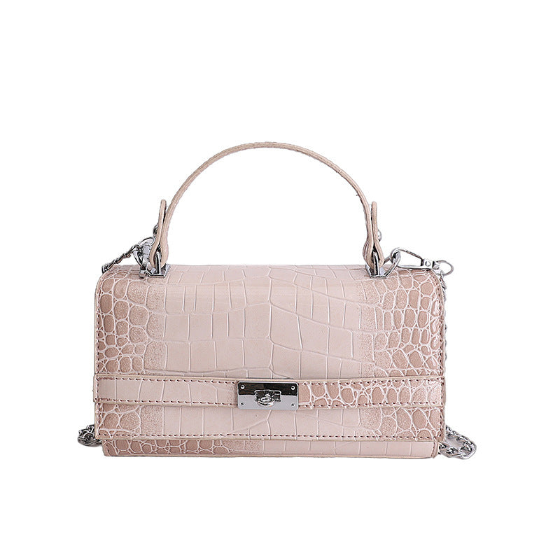 Women's Crocodile Pattern Mori Cute Light Luxury Minority Small Square Bag
