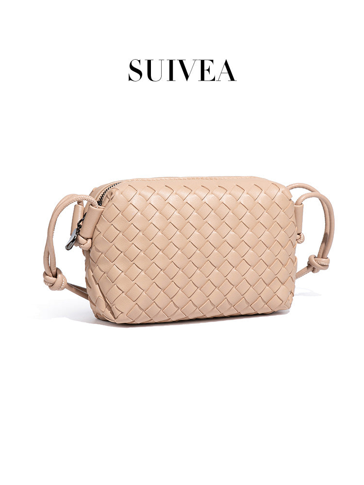 Women's Simple Weaving Fashion Fashionable Texture Small Square Bags