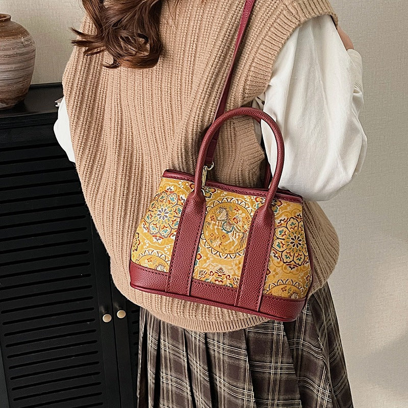 Style Self-made Cloth Handmade Material Homemade Tote Bag