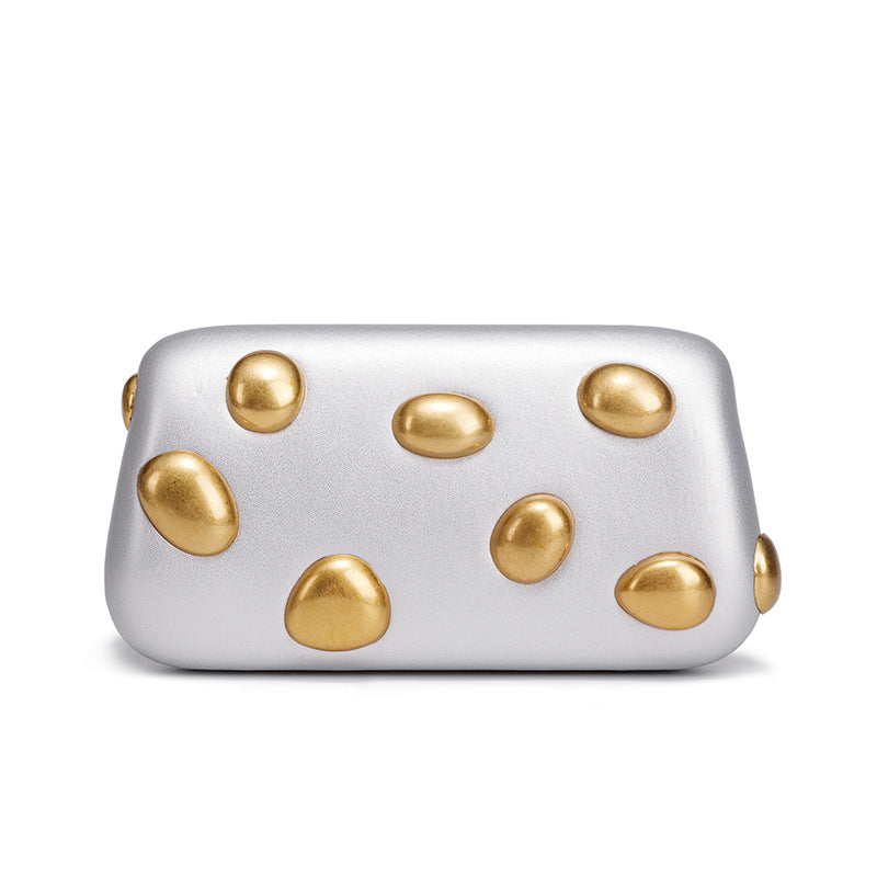Metallic Personality Minimalist Elegant Dinner Clutch Bags