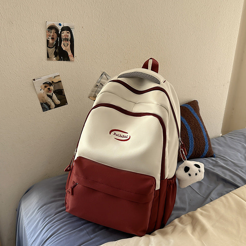 Women's & Men's Korean Preppy Style Large Capacity Portable Burden Backpacks