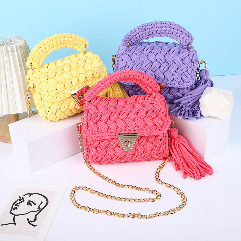 Women's Spring Ya Woven Cloth Chain Women's Messenger Bag