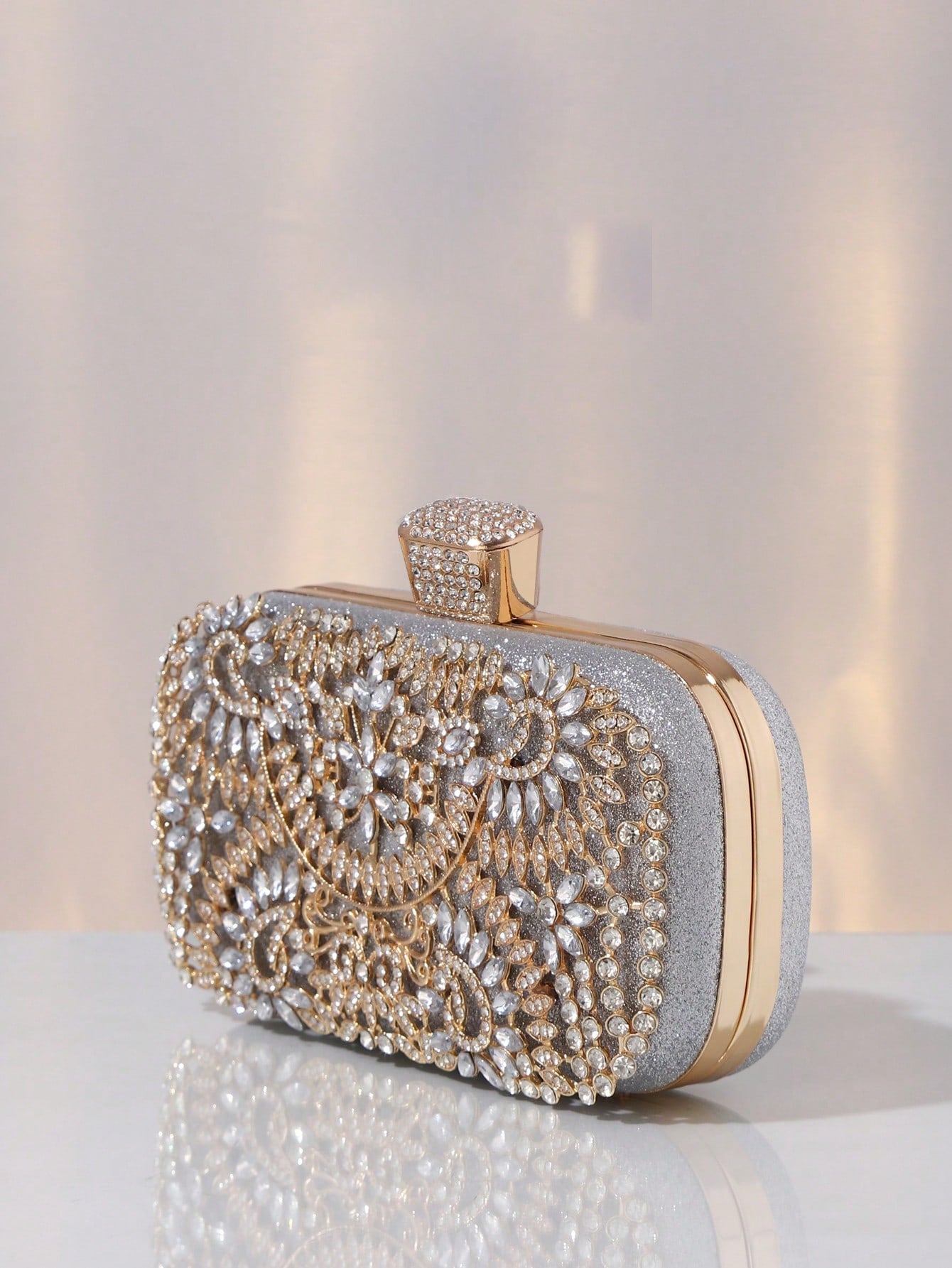 Women's Banquet Hand Holding Clutch Diamond Dress Dinner Bag