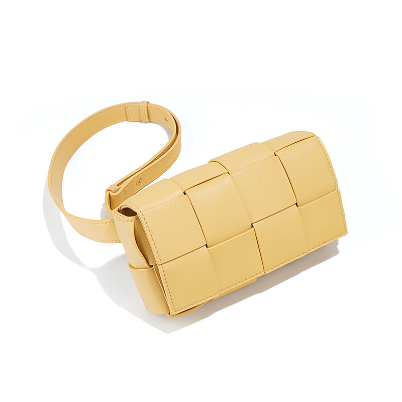Women's Fashion More Than Braided Leather Method Candy Color Pillow Women's Shoulder Bag
