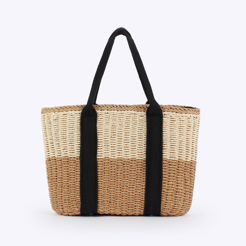 Simple Woven Large Capacity Seaside Vacation Women's Handbag