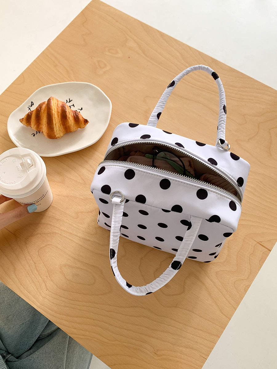 Women's Korean Niche Design Nylon Dot Commute Leisure Bags
