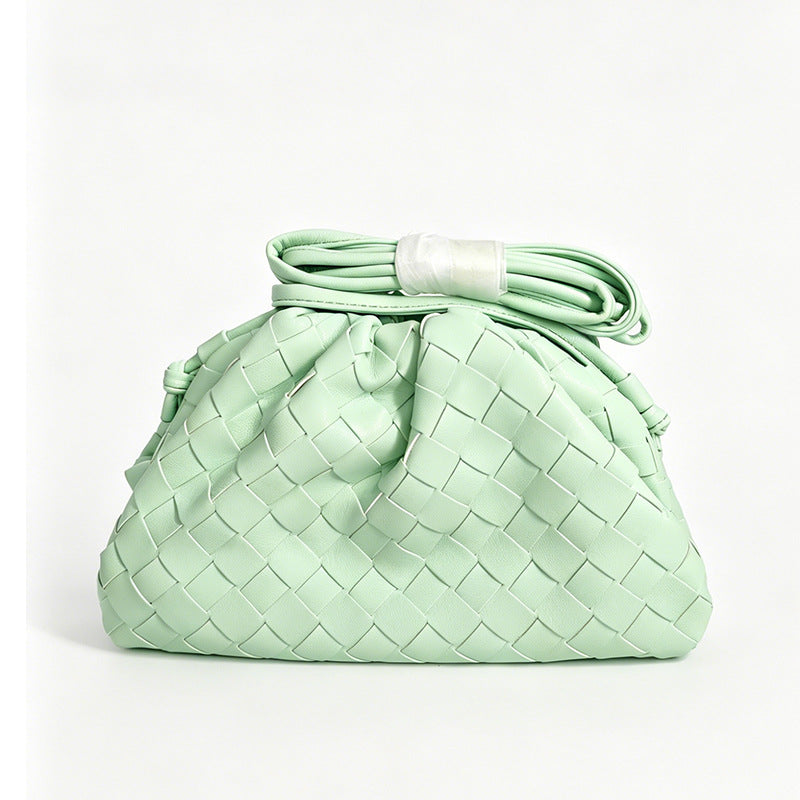 Women's Woven Cloud Dumpling Popular Fashion Clutch Women's Shoulder Bag