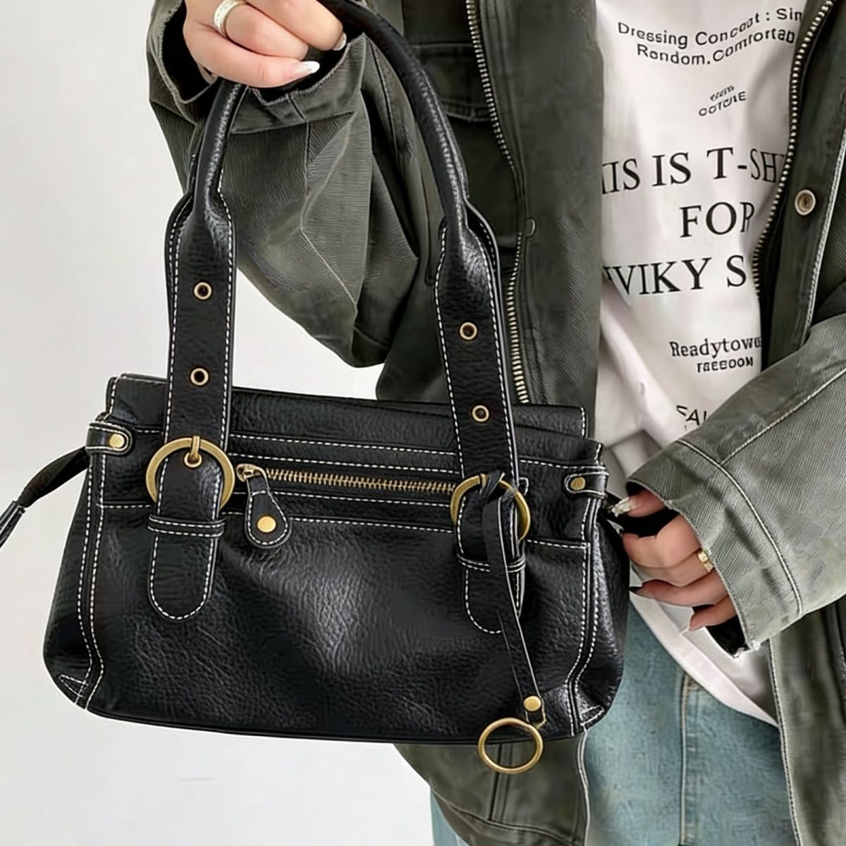 Fashion Locomotive Style Female Light Luxury Minority Senior Bags