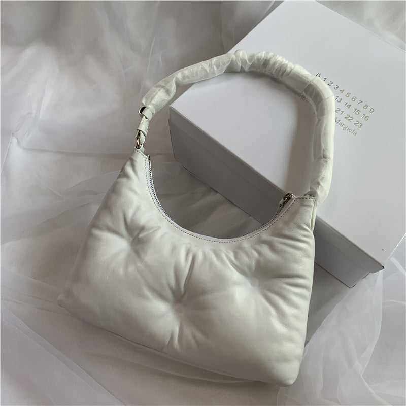 Style Sheepskin One Clouds Size Underarm Women's Handbag