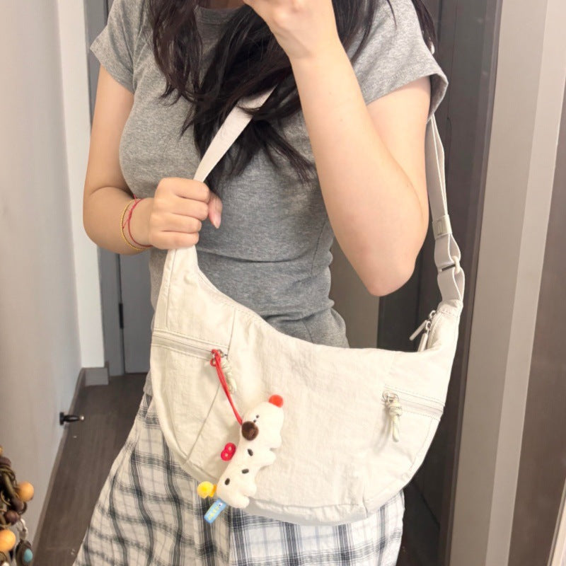 Unique Croissant Large Capacity Commuter Dumpling Shoulder Bags