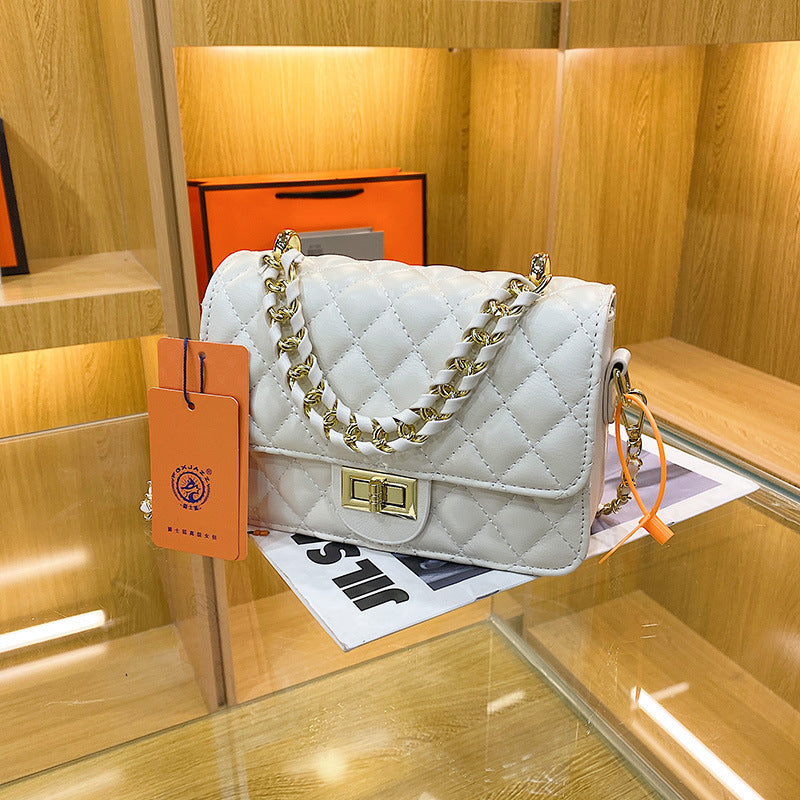Autumn Live Broadcast Korean Style Simple Chain Large Capacity Fashion Small Square Bag