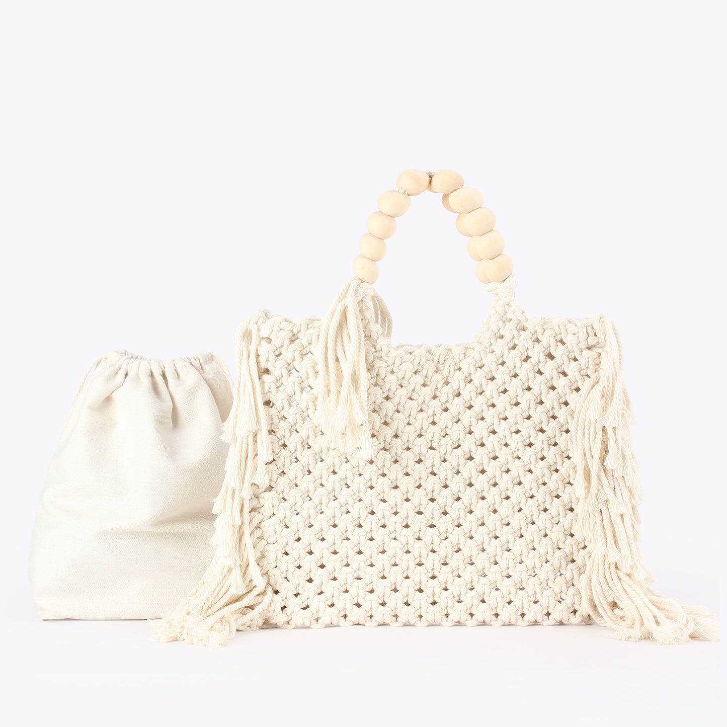 Cotton String Hand-woven Seaside Vacation Daily Women's Handbag
