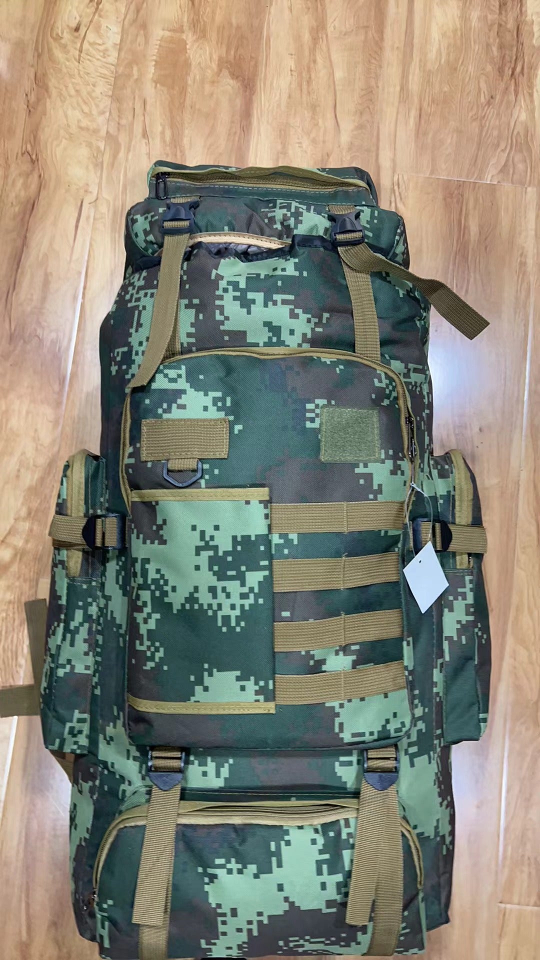 Men's Large Capacity Camouflage Tactics Oxford Cloth Hiking Outdoor Camouflage, Military Fan Bag