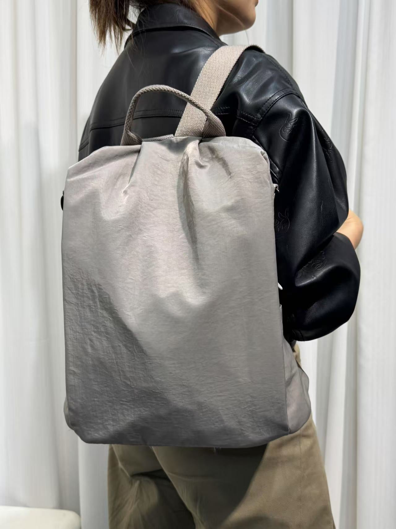 Trendy Simple Lightweight Nylon Canvas Versatile Backpacks