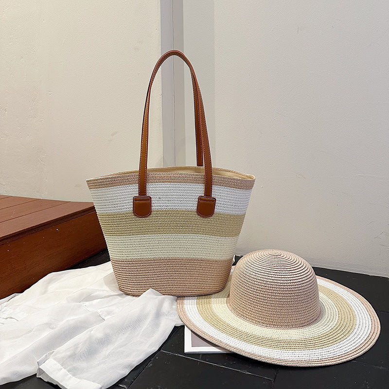 Women's Woven Straw Large Capacity Commuter Advanced Bags
