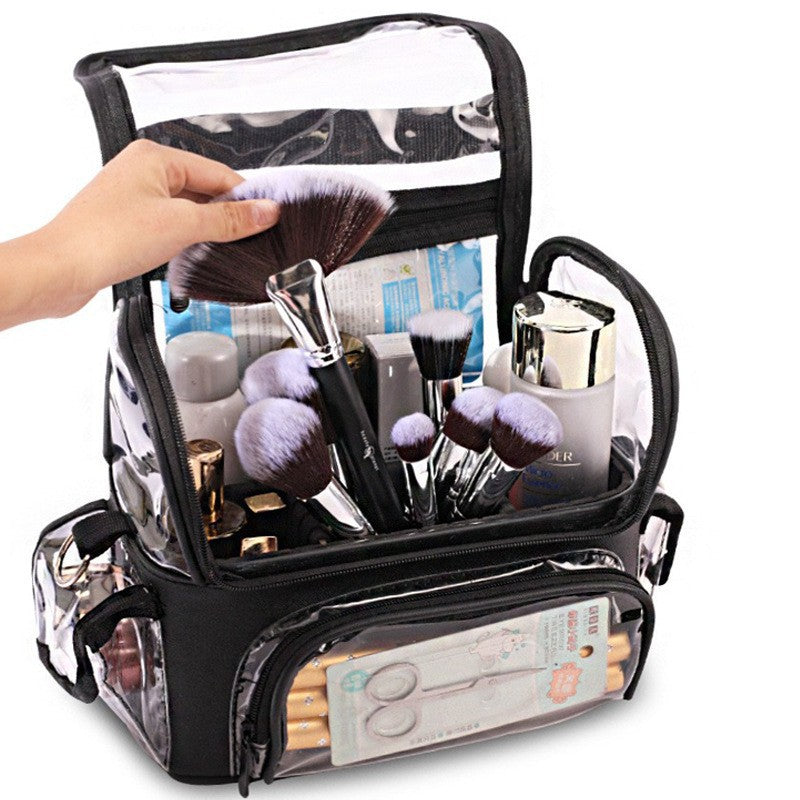 Large Capacity Transparent Portable Out Storage Cosmetic Bags
