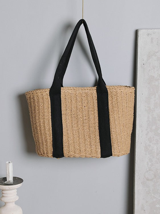 Women's Simple Large Capacity Straw Retro Fashion Bags
