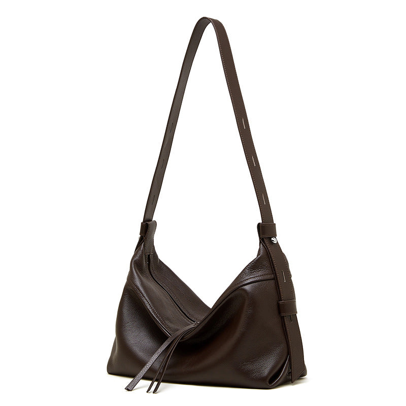 Women's Large Capacity Practical Cow Leather Totes Genuine Women's Messenger Bag