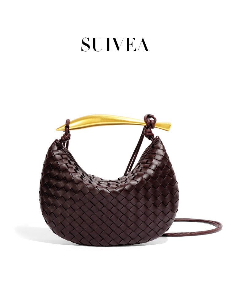 Women's High-grade Sardine Fashionable Hand-woven Dumpling Simple Handbags