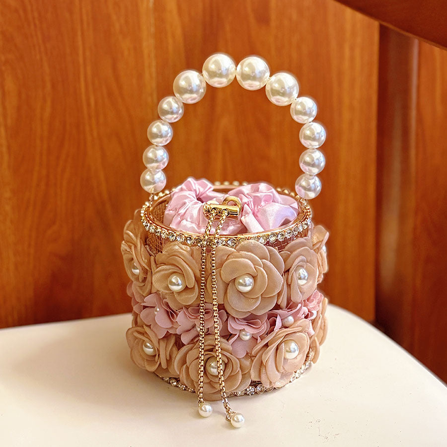 Flower Bird Cage Temperament Wild Chain Women's Handbag