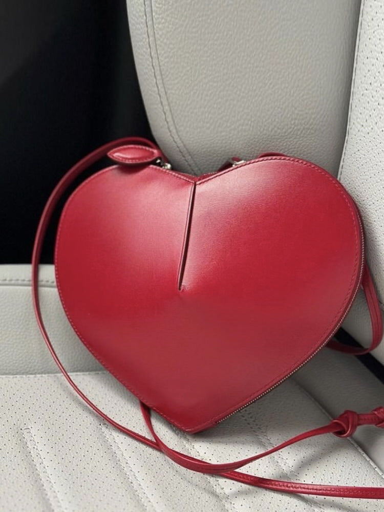 Fashion Peach Heart Box Design Style Women's Shoulder Bag