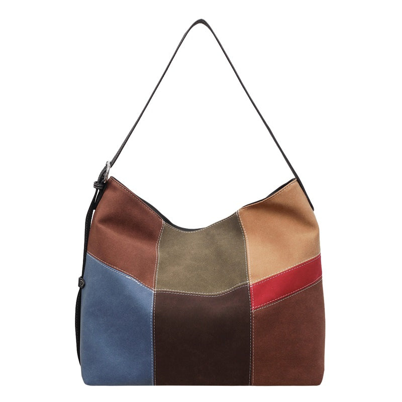 Women's Fashion Simple Canvas Korean Stitching Women's Messenger Bag