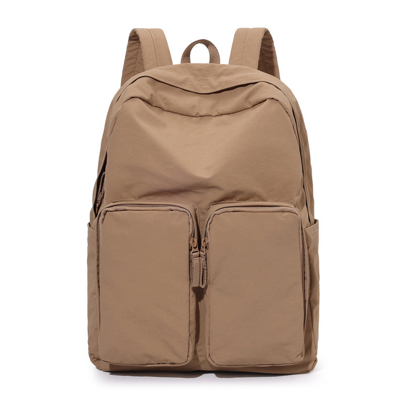 Women's Lightweight Large Capacity Storage Pleated Washed Leisure Backpack