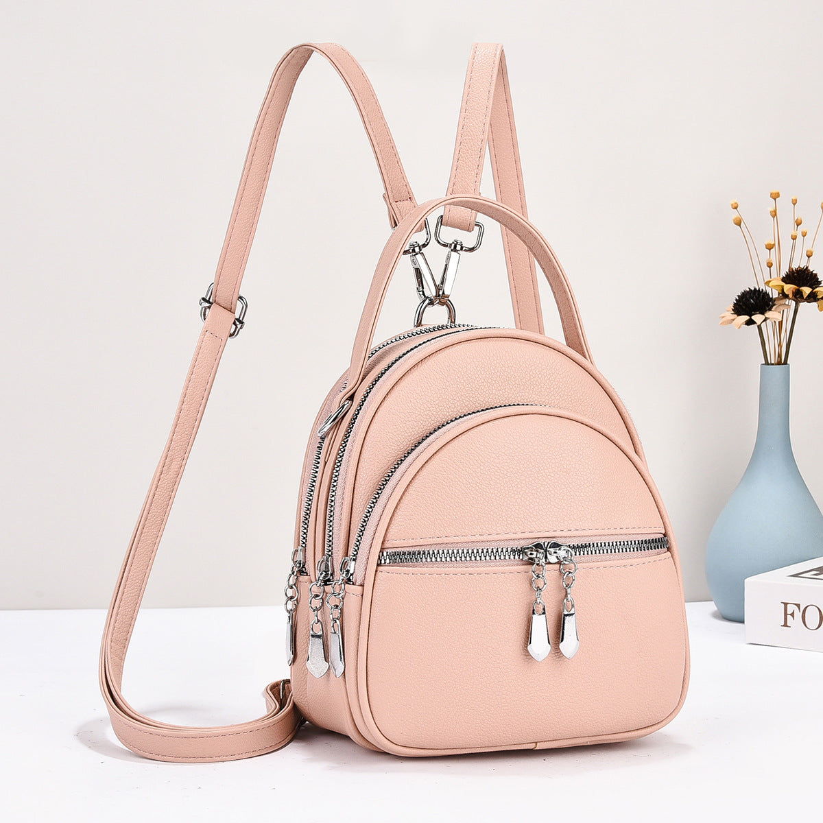 Women's Simple Elegant Korean Style Fashionable Personality Backpacks