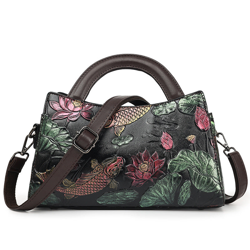 Fashion Alligator Print Temperament Mom Commute National Women's Messenger Bag