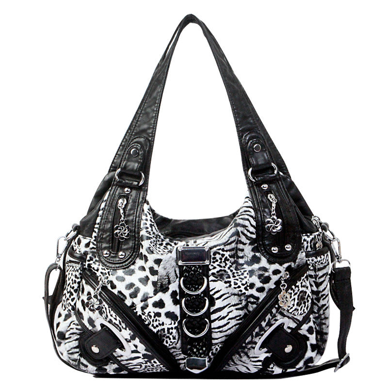 Glamorous Women's Fashion Underarm Leopard Print Bags