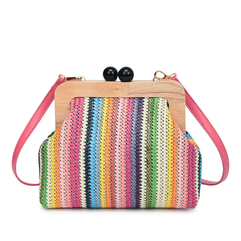 Fashion Popular Straw Western Style Refined Personalized Seaside Women's Messenger Bag