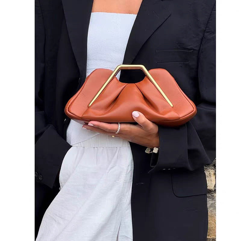 Women's Soft Leather Niche Cloud Party Senior Bags