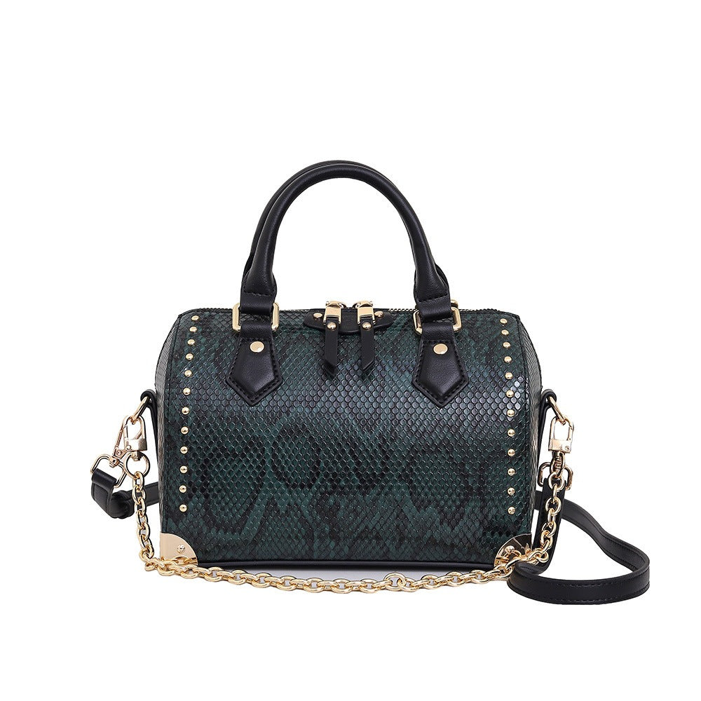 Women's Advanced Texture Snake Pattern Pillow Women's Handbag