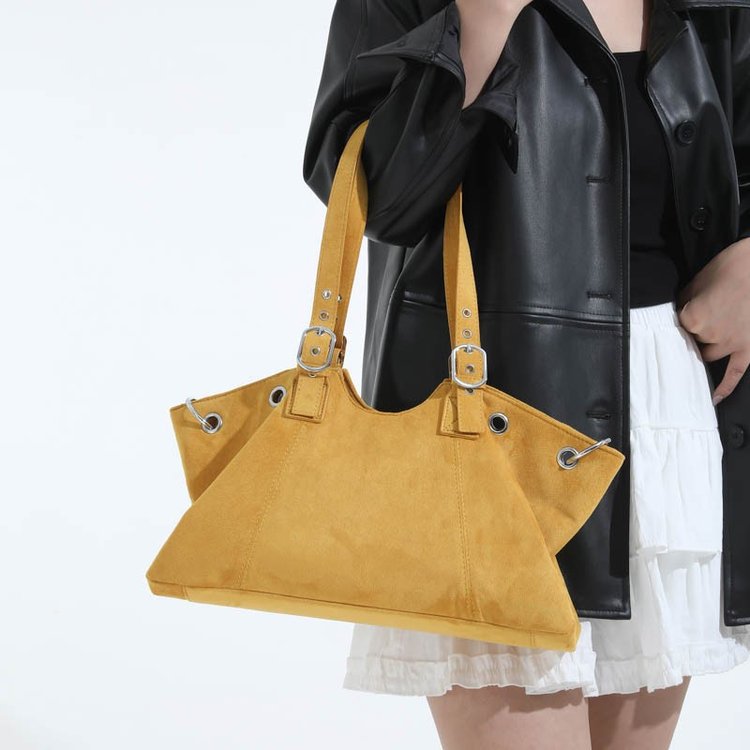 Women's Niche Retro Deerskin Veet Fashion Frosted Women's Shoulder Bag