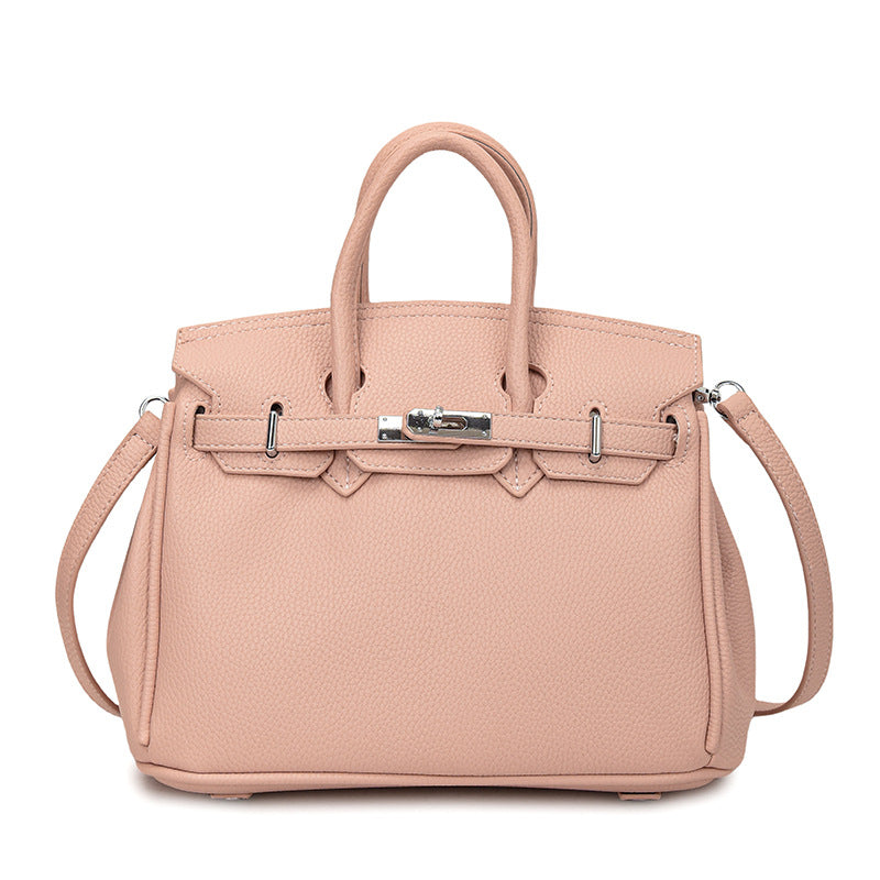 Women's Light Luxury Textured Simple Fashion Lychee Pattern Commute Women's Shoulder Bag