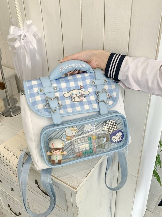 Women's Korean Cartoon Big Ear Dog Design Cute Barlow Valley Bags