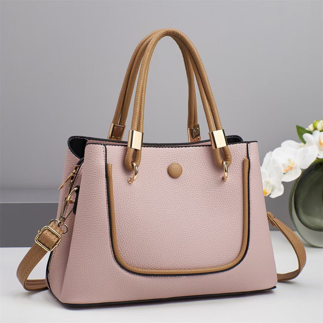 Women's Style Stylish Good Texture Contrast Color Women's Handbag