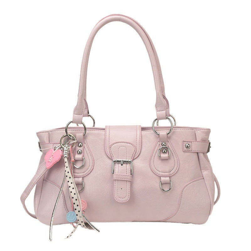 Women's Korean Style High-grade Motorcycle Large Capacity Versatile Western Women's Shoulder Bag