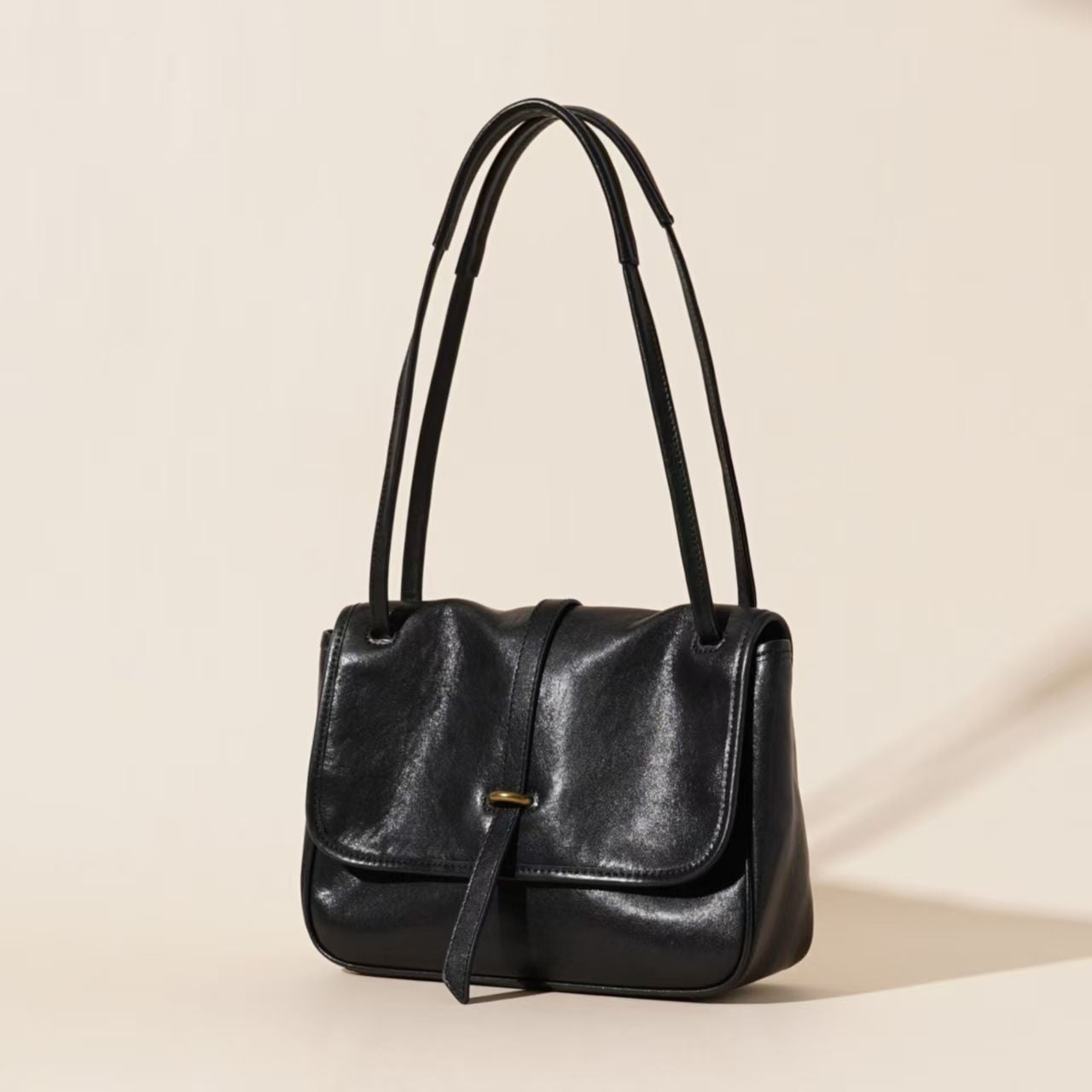 Vegetable Tanning Leather Niche Retro Commuter Large Bags