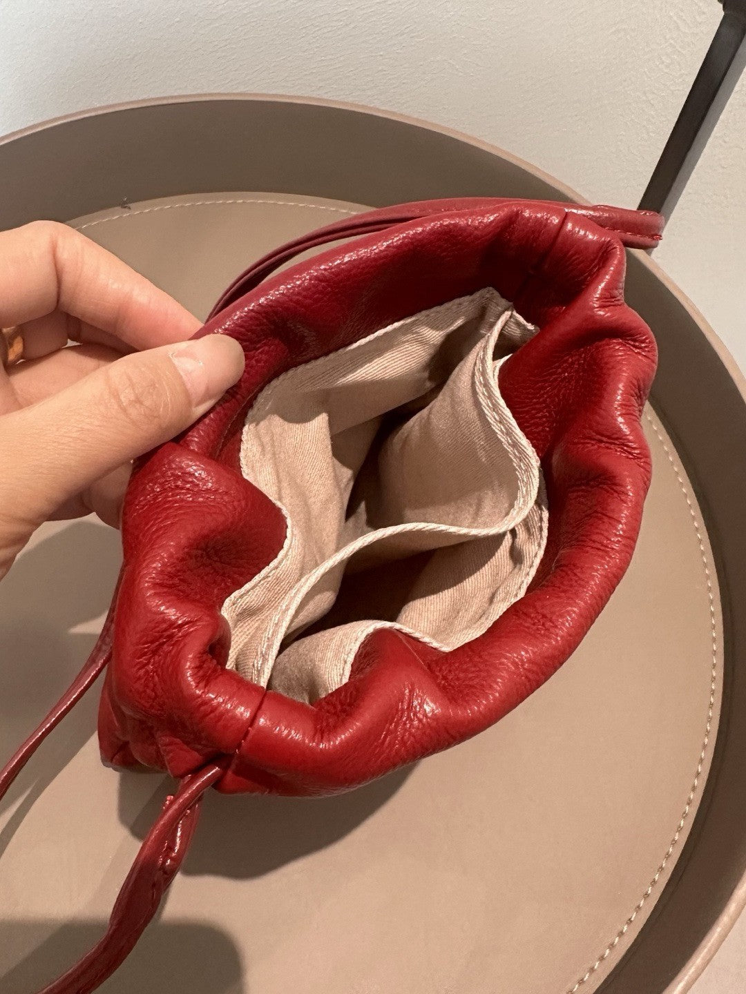 Women's Pleated Drawstring Mobile Cloud Mini Lightweight Women's Shoulder Bag