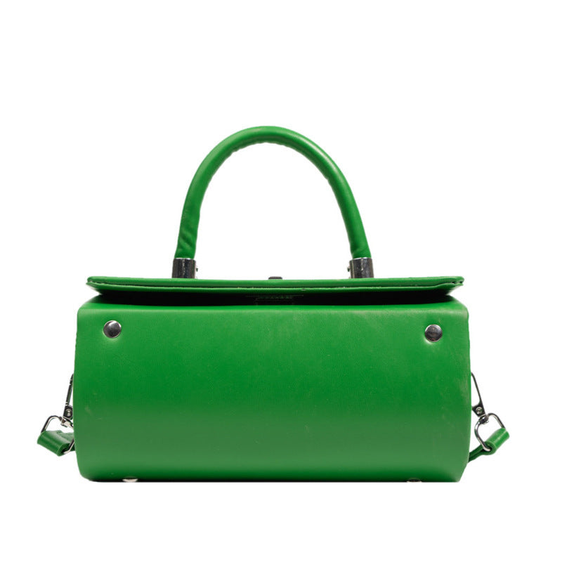 Women's French Minority Solid Color Simple Portable Western Shoulder Bags