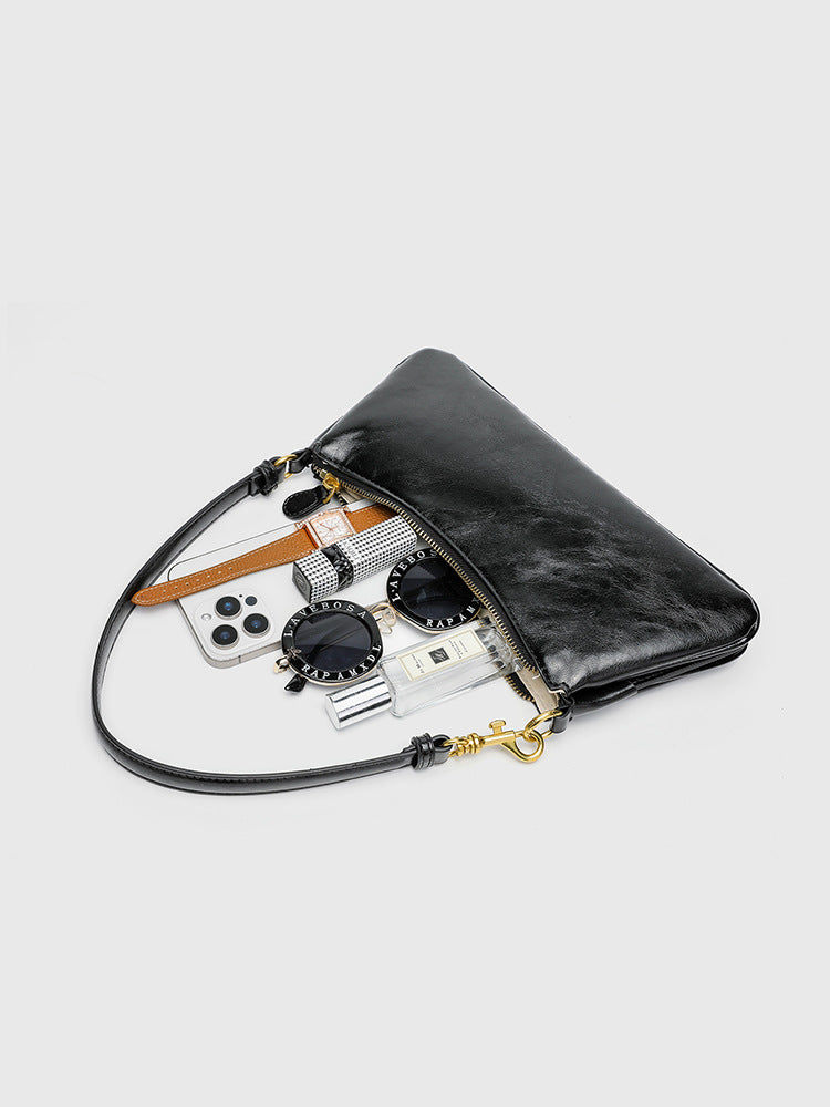 Texture Retro Underarm Female Design Commuting Women's Shoulder Bag