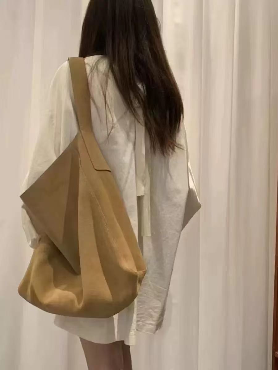 Women's High-grade Suede Genuine Leather Large Capacity Women's Shoulder Bag