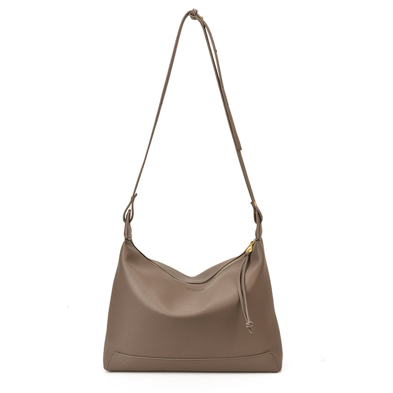 Women's Family Solid Color Underarm Dumpling Fashion Tote Bag